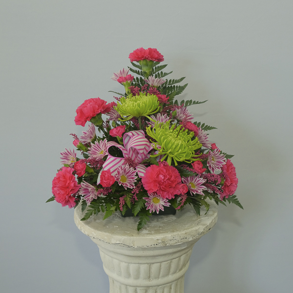 Pink and Green flowers